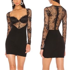 Revolve Black Dress— Superdown x Draya Michele Amelie